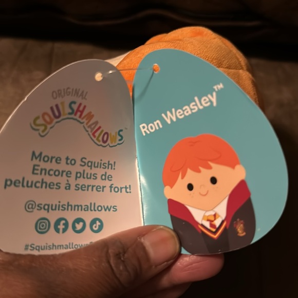 NWT-Squishmallows Ron Weasley 6.5-inch Plush – Harry Potter - Picture 9 of 9
